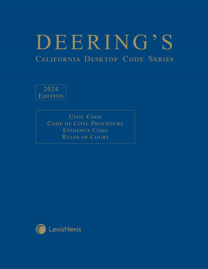 Deering's California Desktop Code Series, Civil Practice Codes, 2015  Hardbound Edition