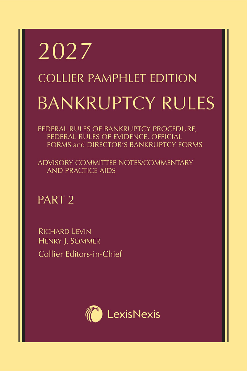 Collier Pamphlet Edition Part 2 (Bankruptcy Rules) book cover