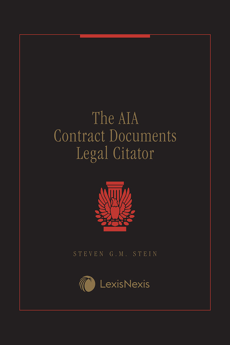 The AIA Contract Documents Legal Citator book cover