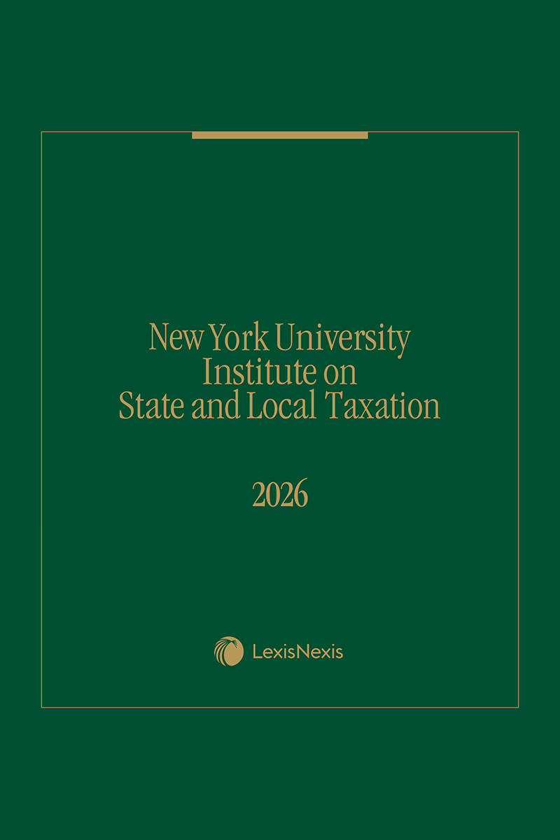 New York University Institute on State and Local Taxation book cover