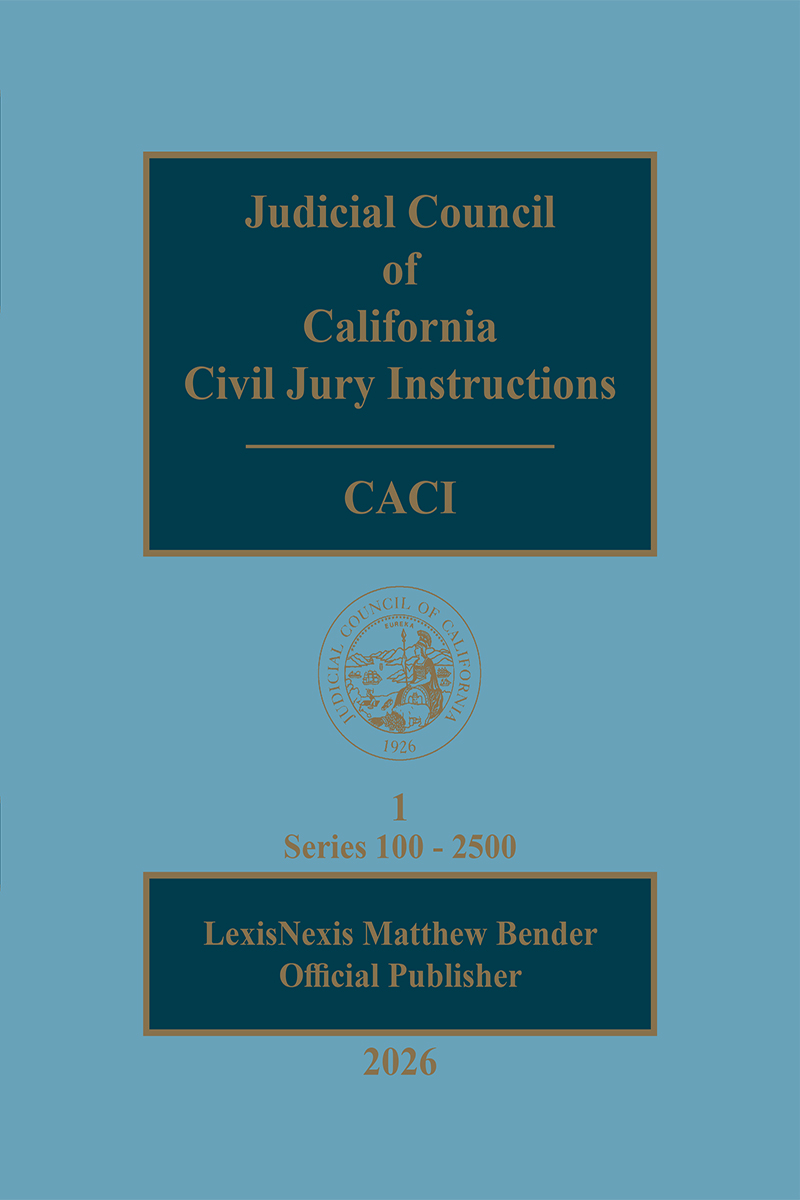 Judicial Council of California Civil Jury Instructions (CACI) book cover