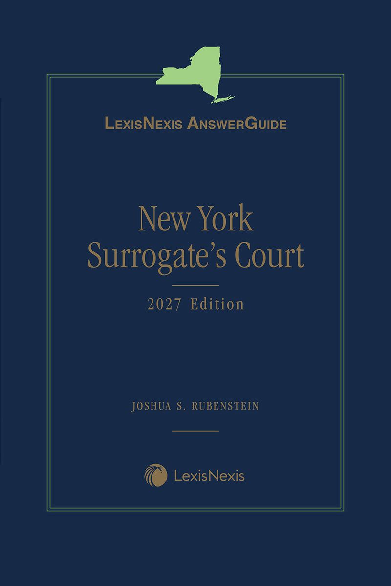 LexisNexis AnswerGuide: New York Surrogate's Court book cover