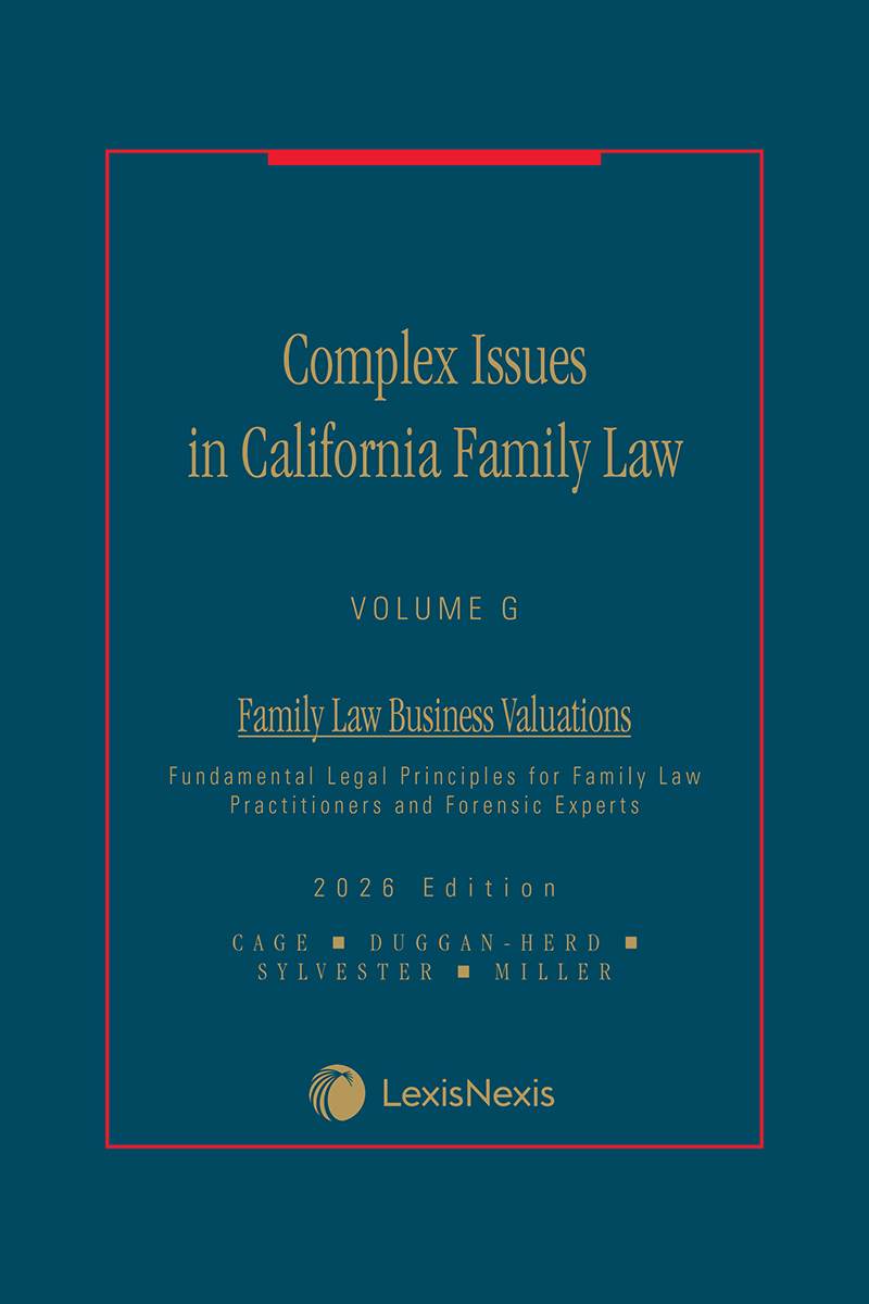 Complex Issues in California Family Law book cover