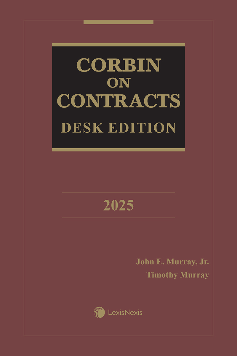 Corbin on Contracts Desk Edition book cover