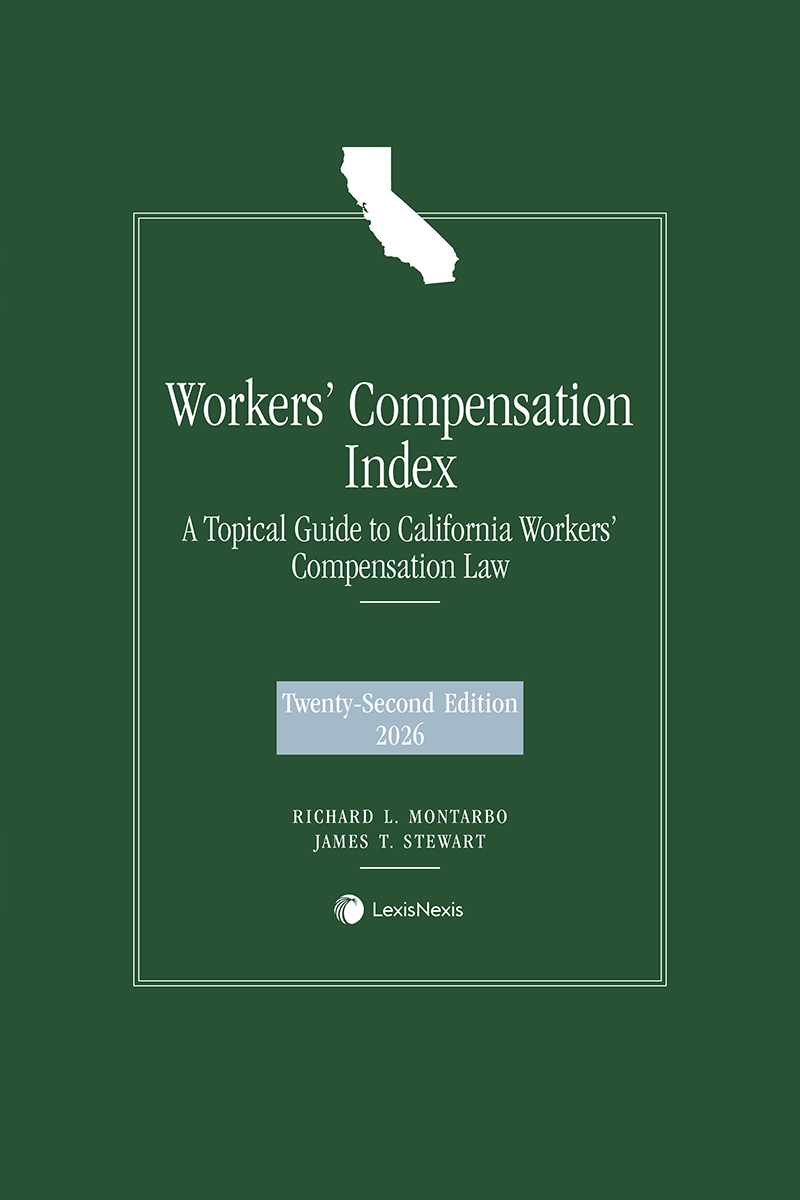 Workers' Compensation Index: A Topical Guide to California Workers' Compensation Law book cover
