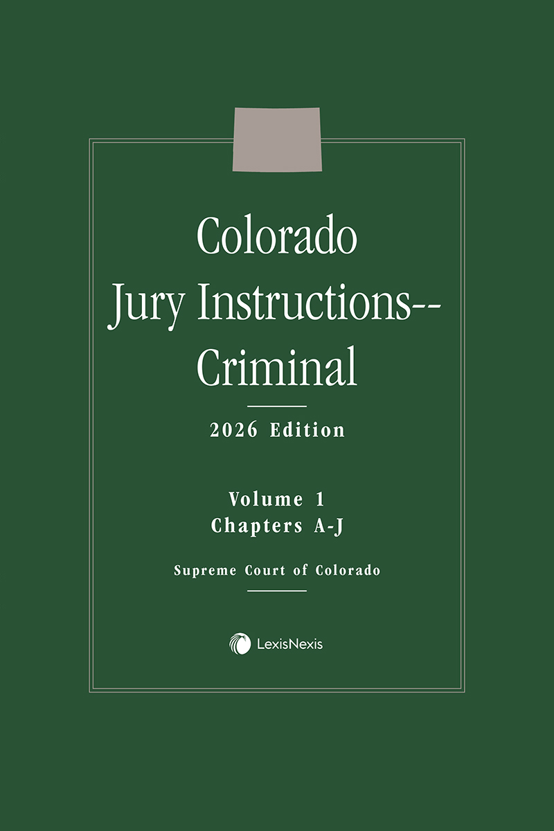 Colorado Jury Instructions - Criminal book cover