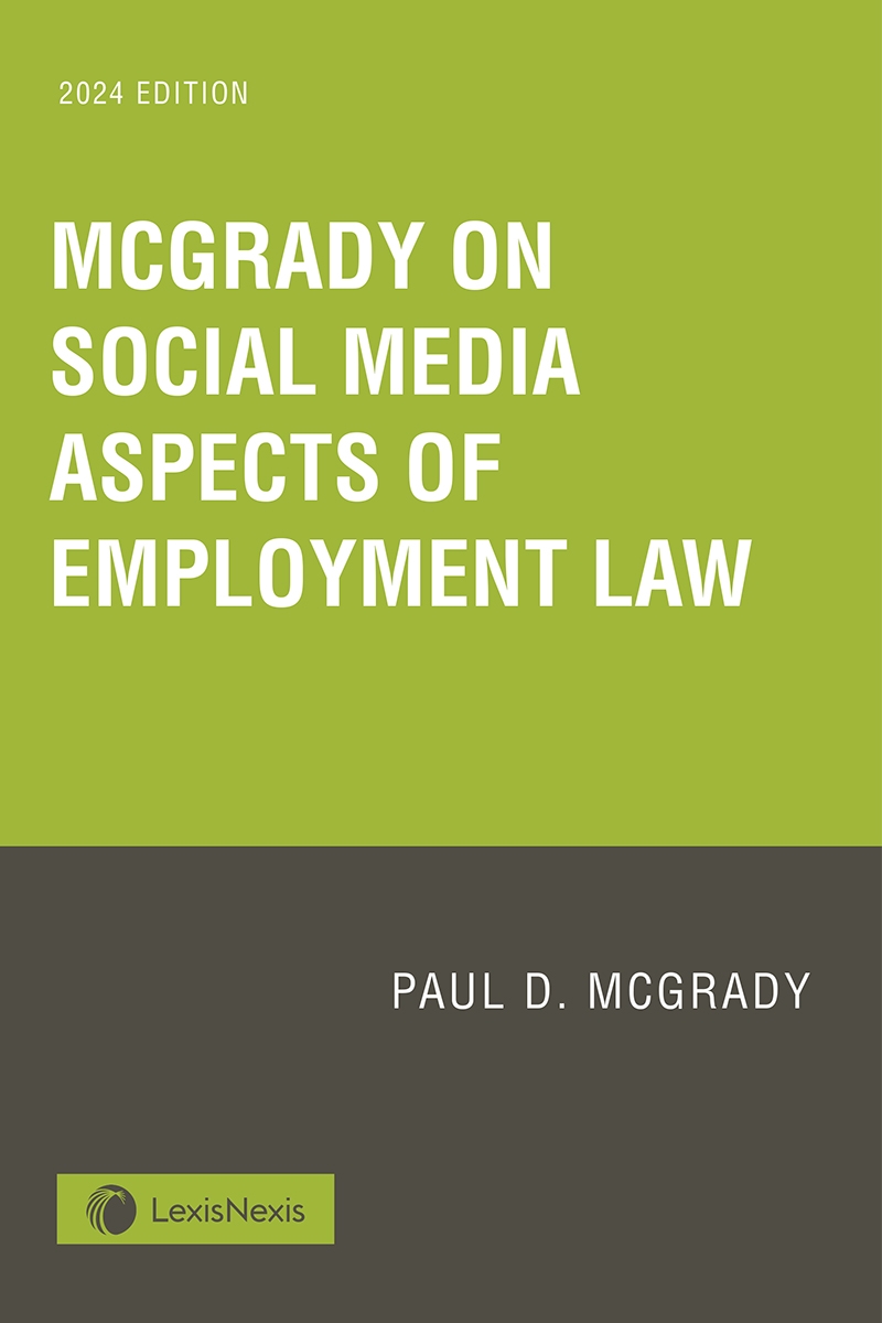 McGrady on Social Media Aspects of Employment Law Book Cover