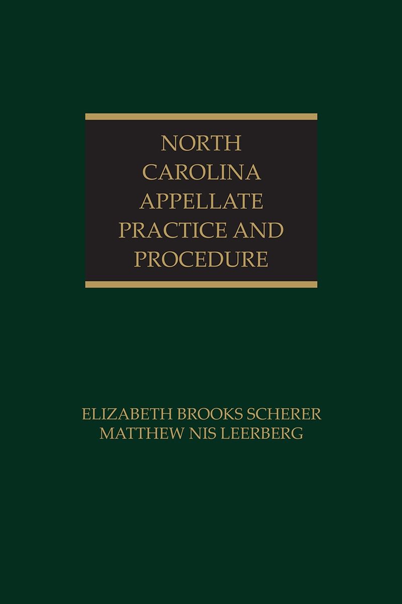 North Carolina Appellate Practice and Procedure