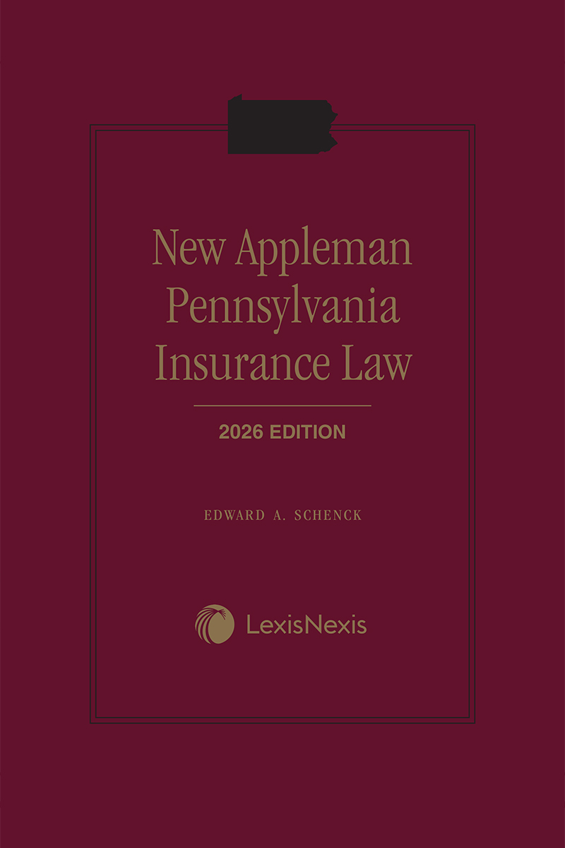 New Appleman Pennsylvania Insurance Law book cover