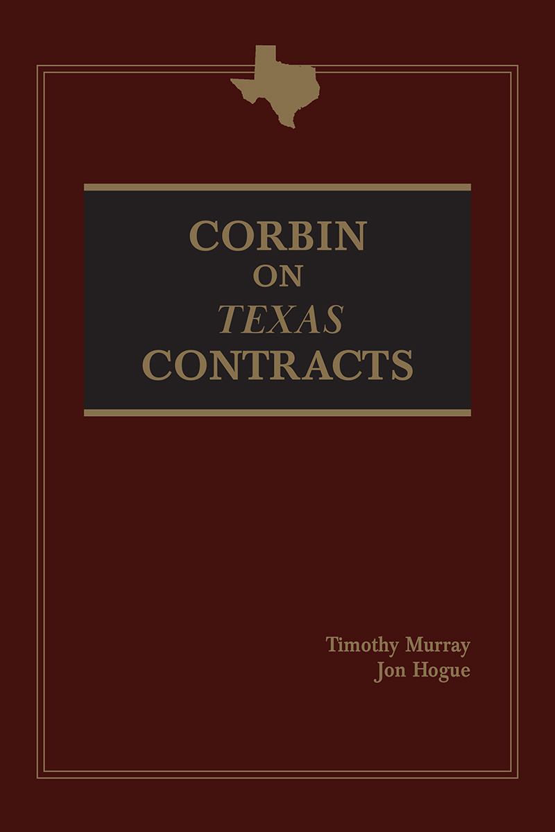 Corbin on Texas Contracts book cover