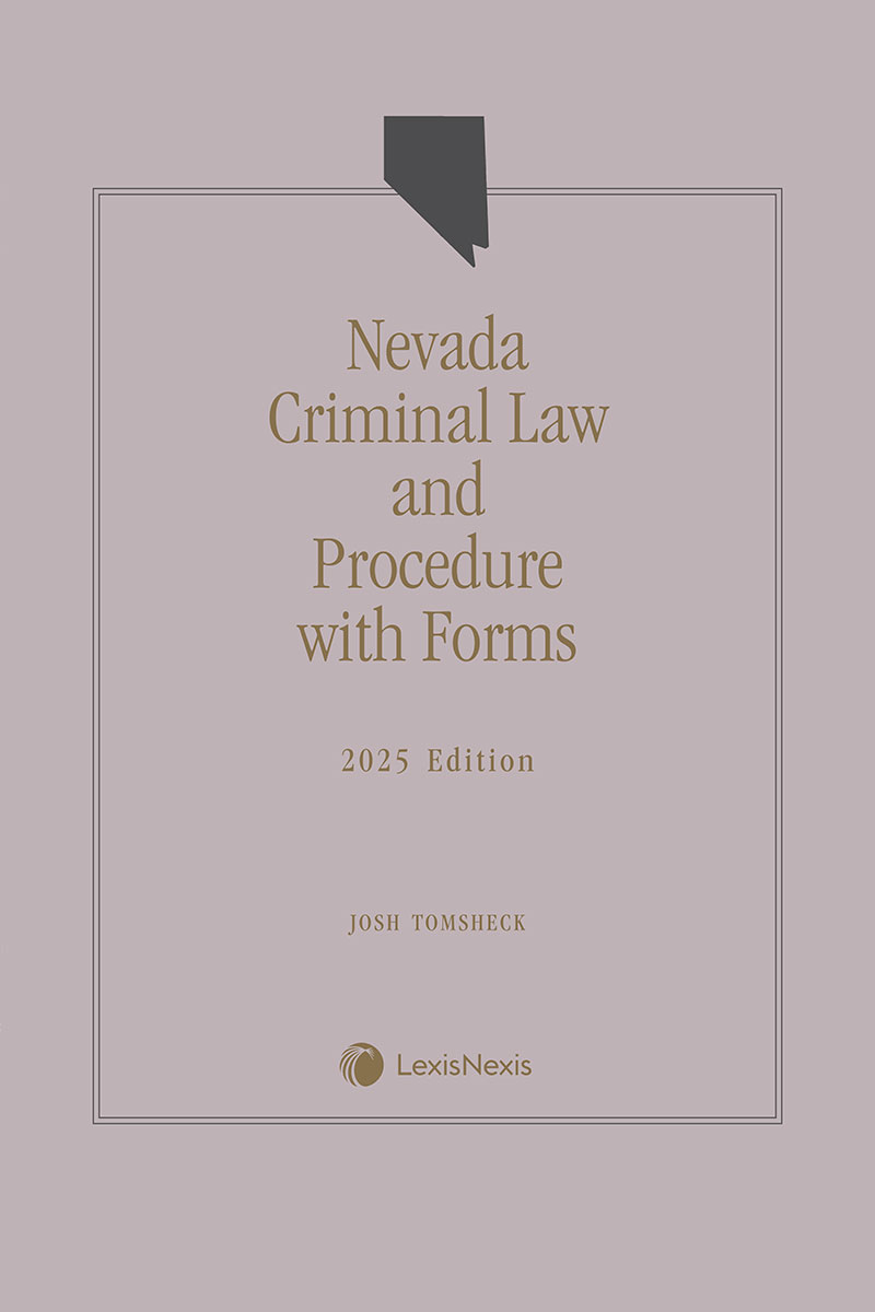 Nevada Criminal Law and Procedure with Forms book cover
