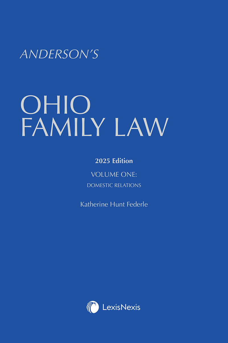 Anderson's Ohio Family Law, Volume 1: Domestic Relations book cover