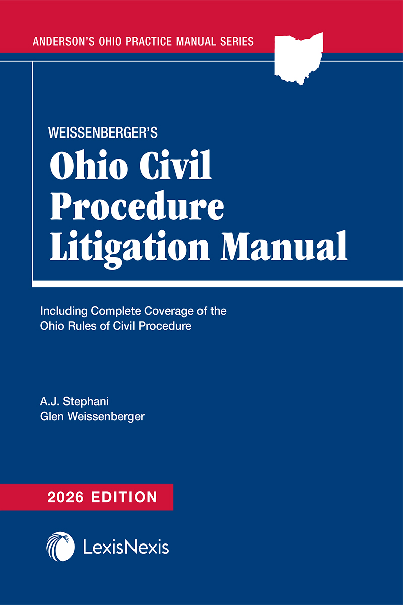 Weissenberger's Ohio Civil Procedure Litigation Manual book cover