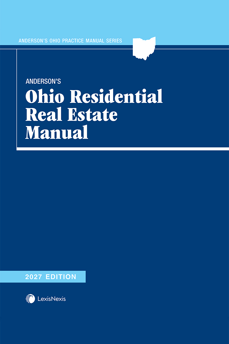 Anderson's Ohio Residential Real Estate Manual book cover