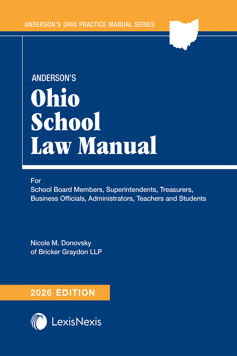 Anderson's Ohio School Law Manual book cover