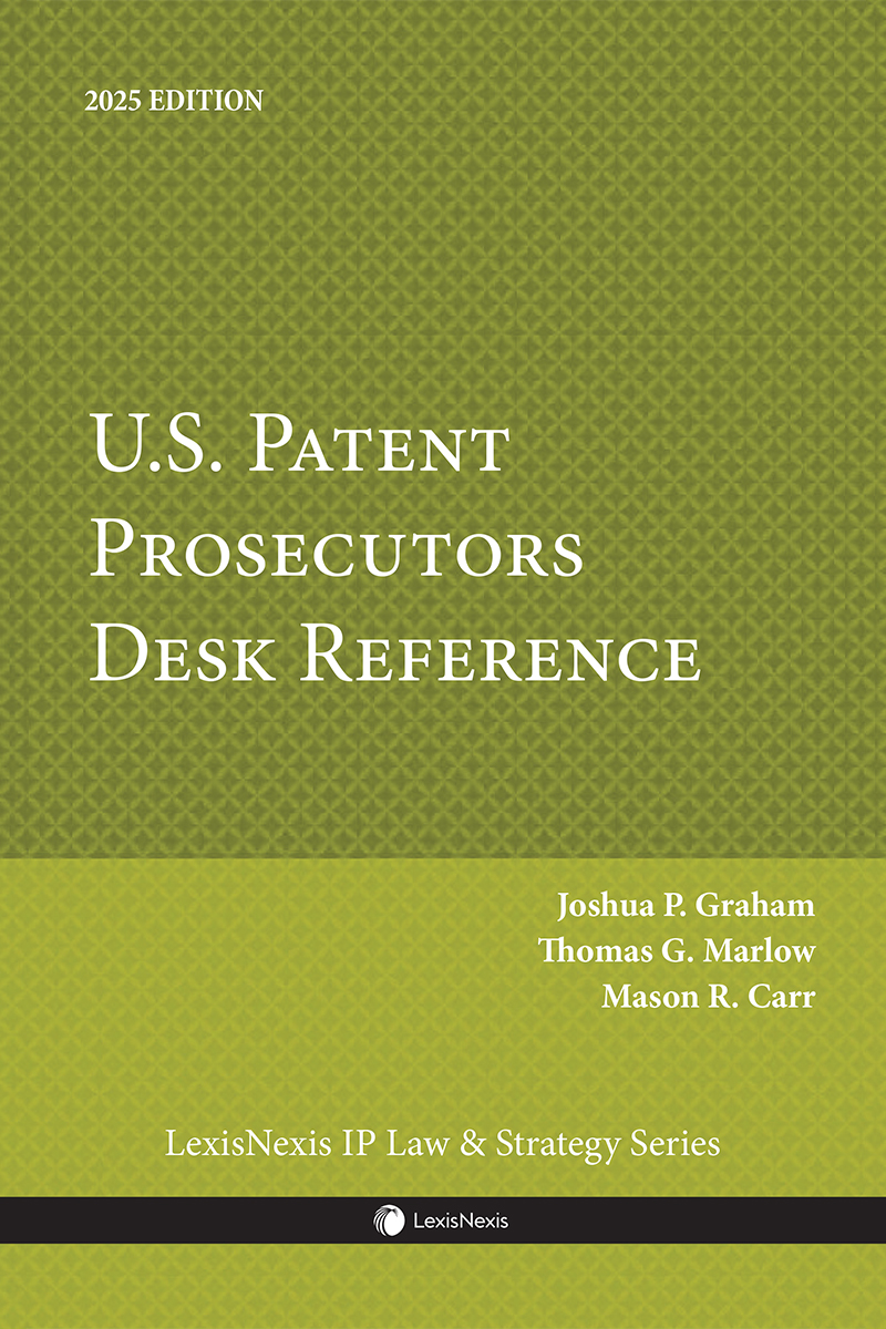 U.S. Patent Prosecutors Desk Reference book cover