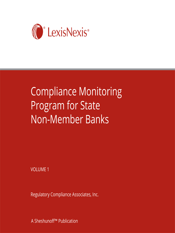 Compliance Monitoring Program for State Non-Member Banks