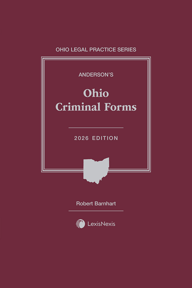 Anderson's Ohio Criminal Forms book cover