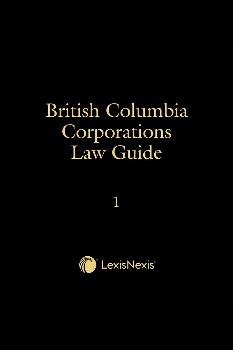 British Columbia Corporations Law Guide