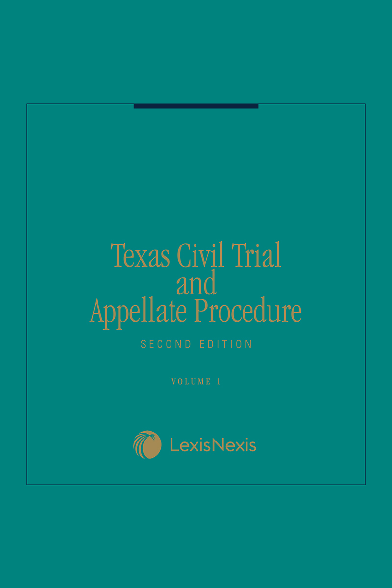 Texas Civil Trial and Appellate Procedure book cover