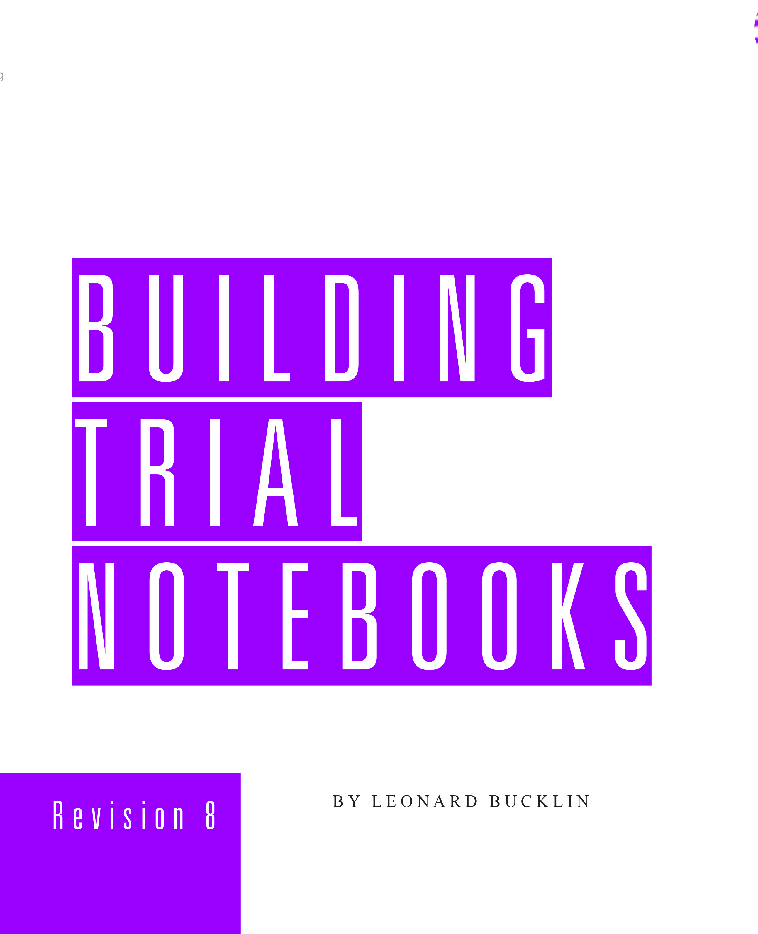 Building Trial Notebooks
