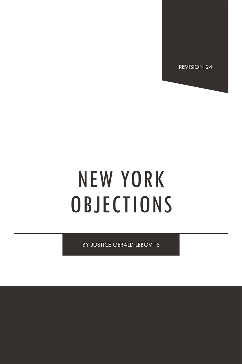 New York Objections book cover