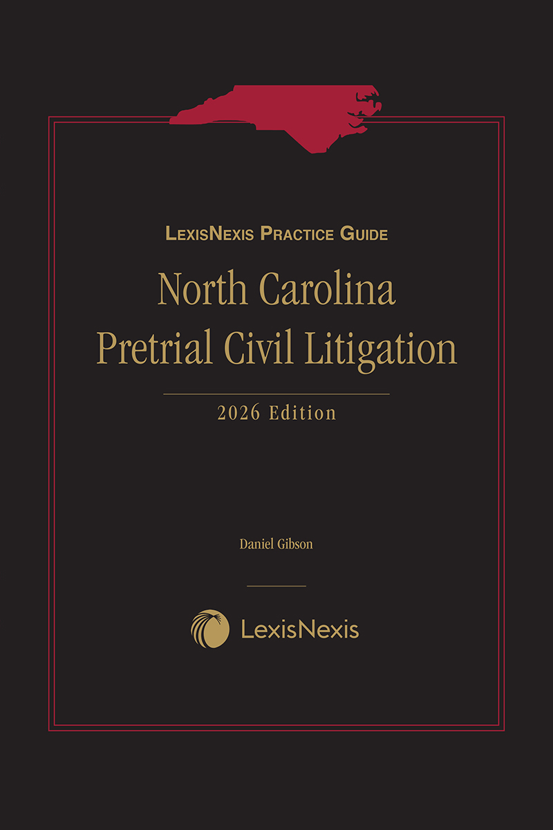 North Carolina Pretrial Civil Litigation book cover