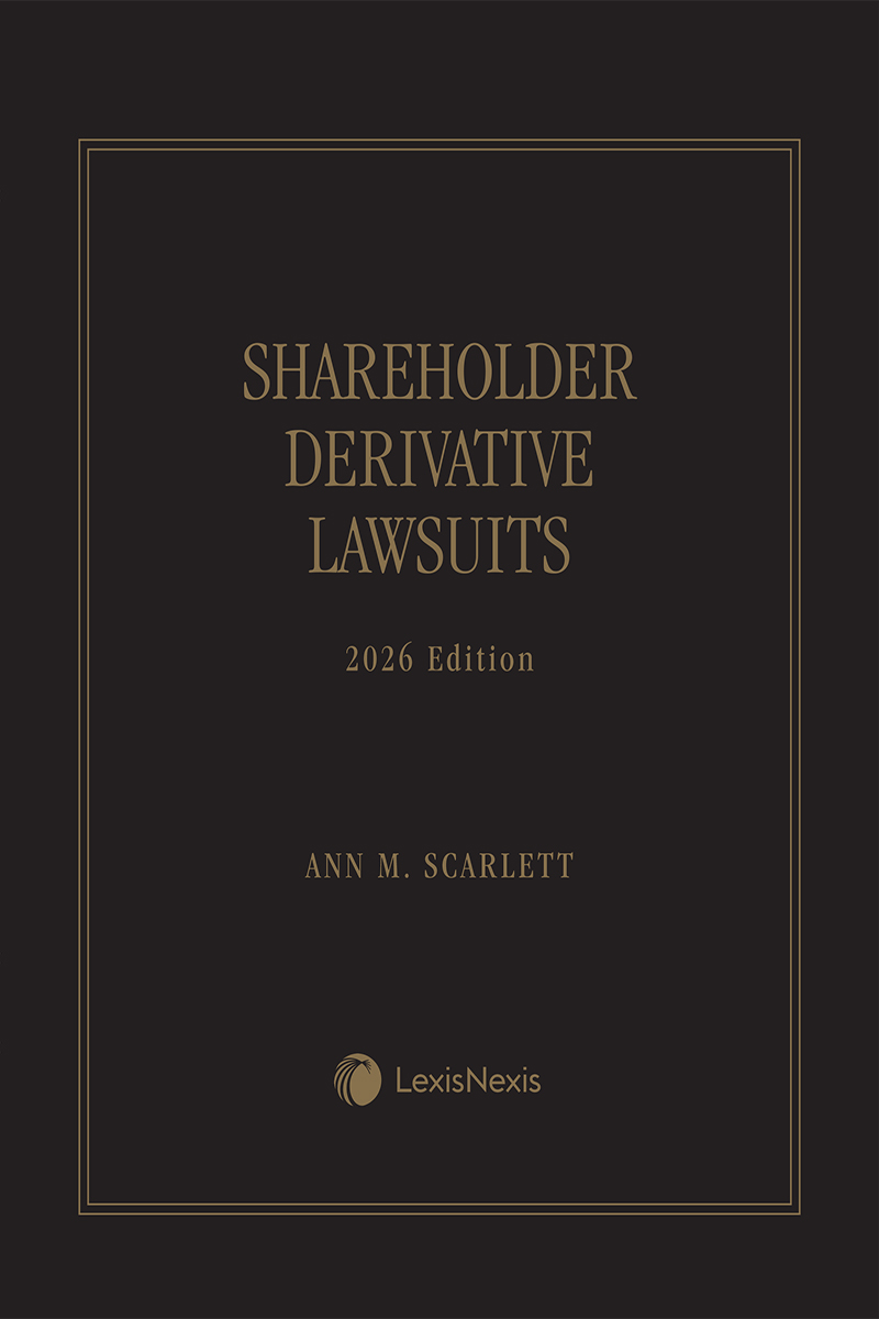 Shareholder Derivative Lawsuits book cover