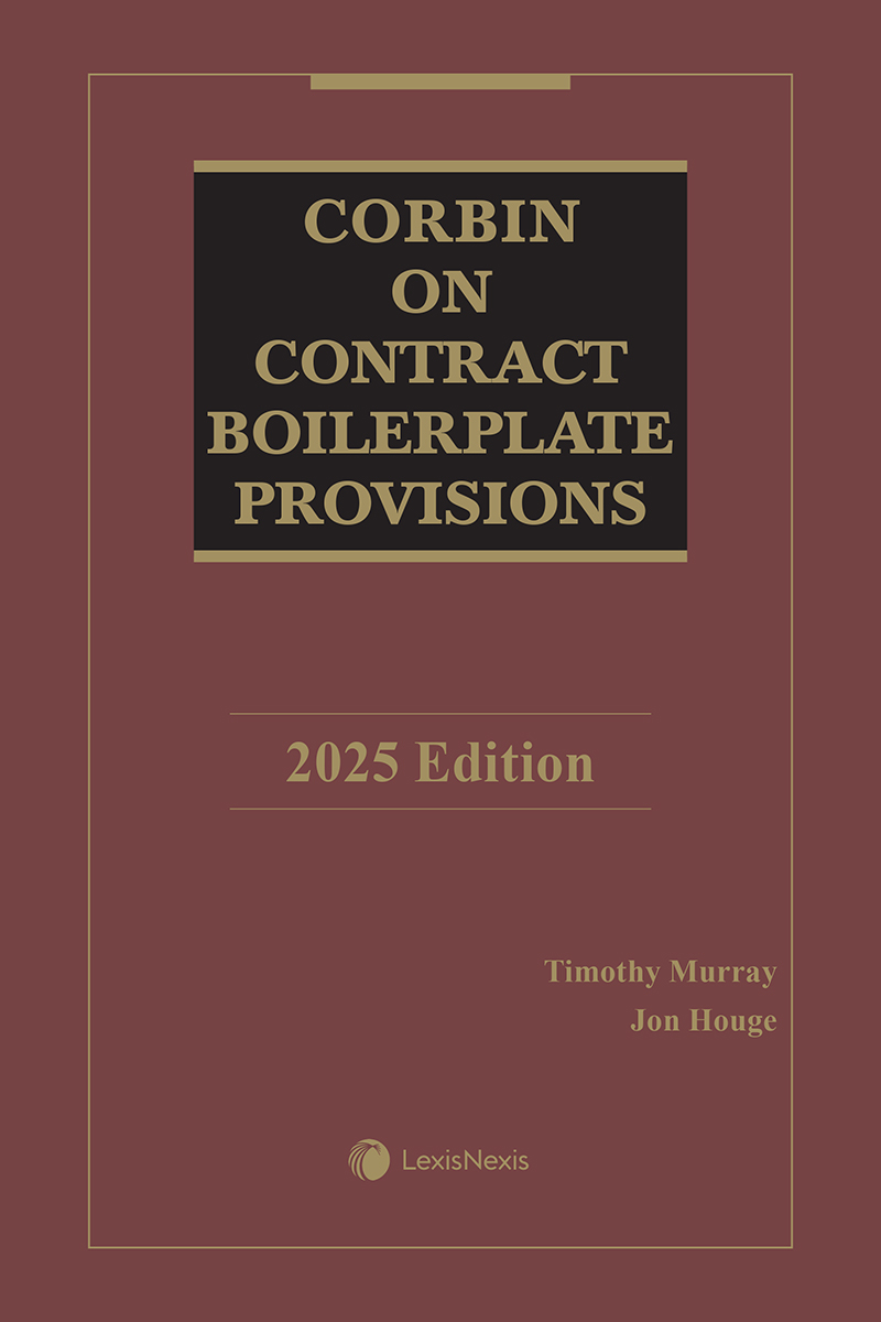 Corbin on Contract Boilerplate Provisions book cover