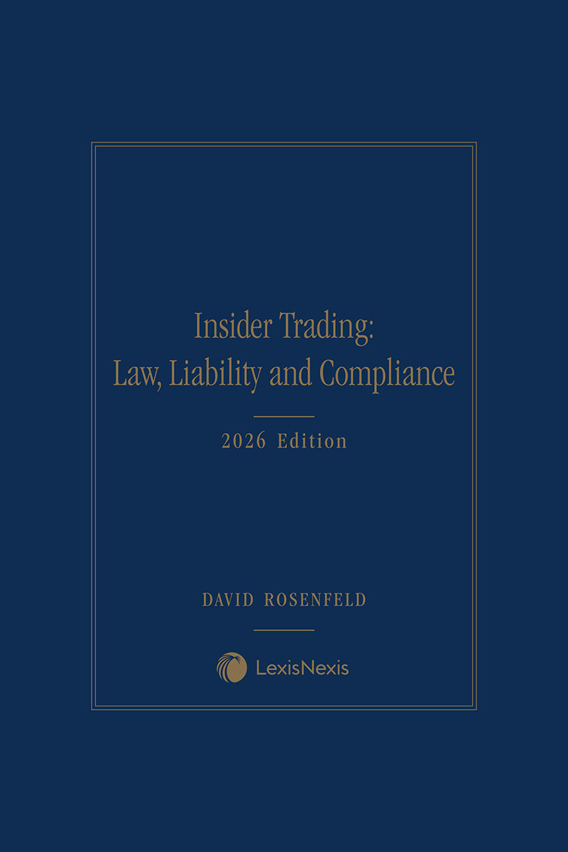 Insider Trading: Law, Liability and Compliance book cover