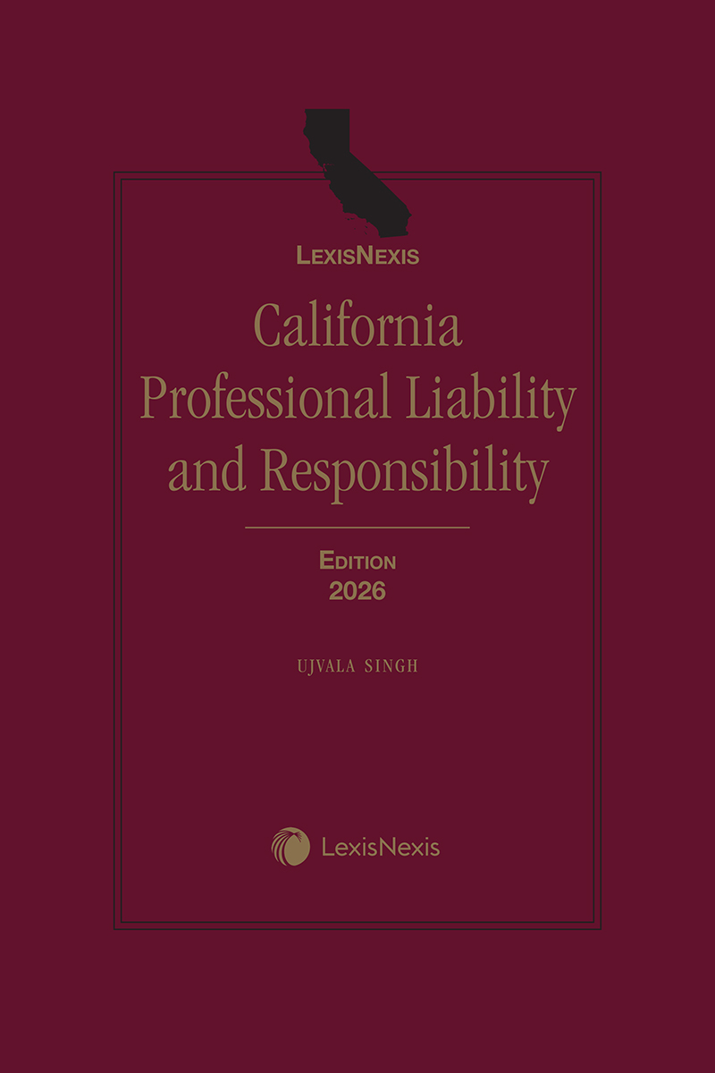 California Professional Liability & Responsibility book cover
