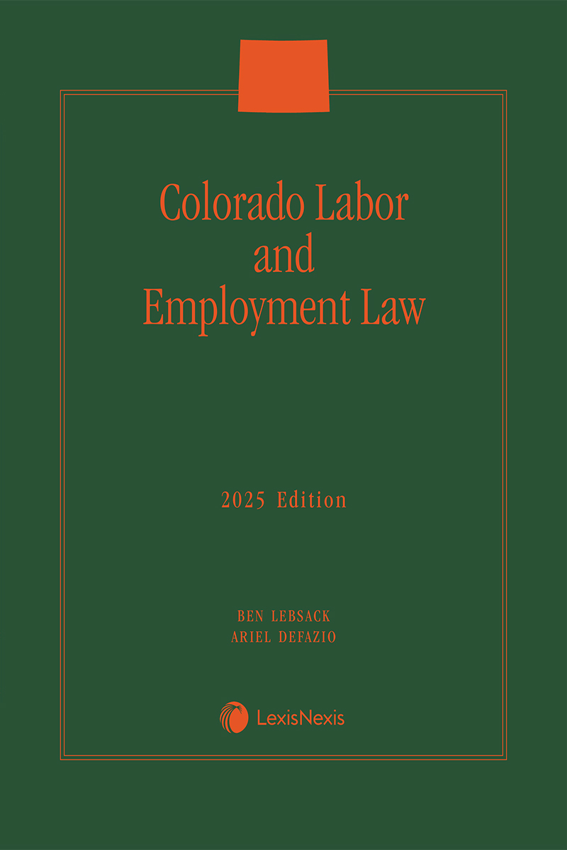 Colorado Labor and Employment Law book cover