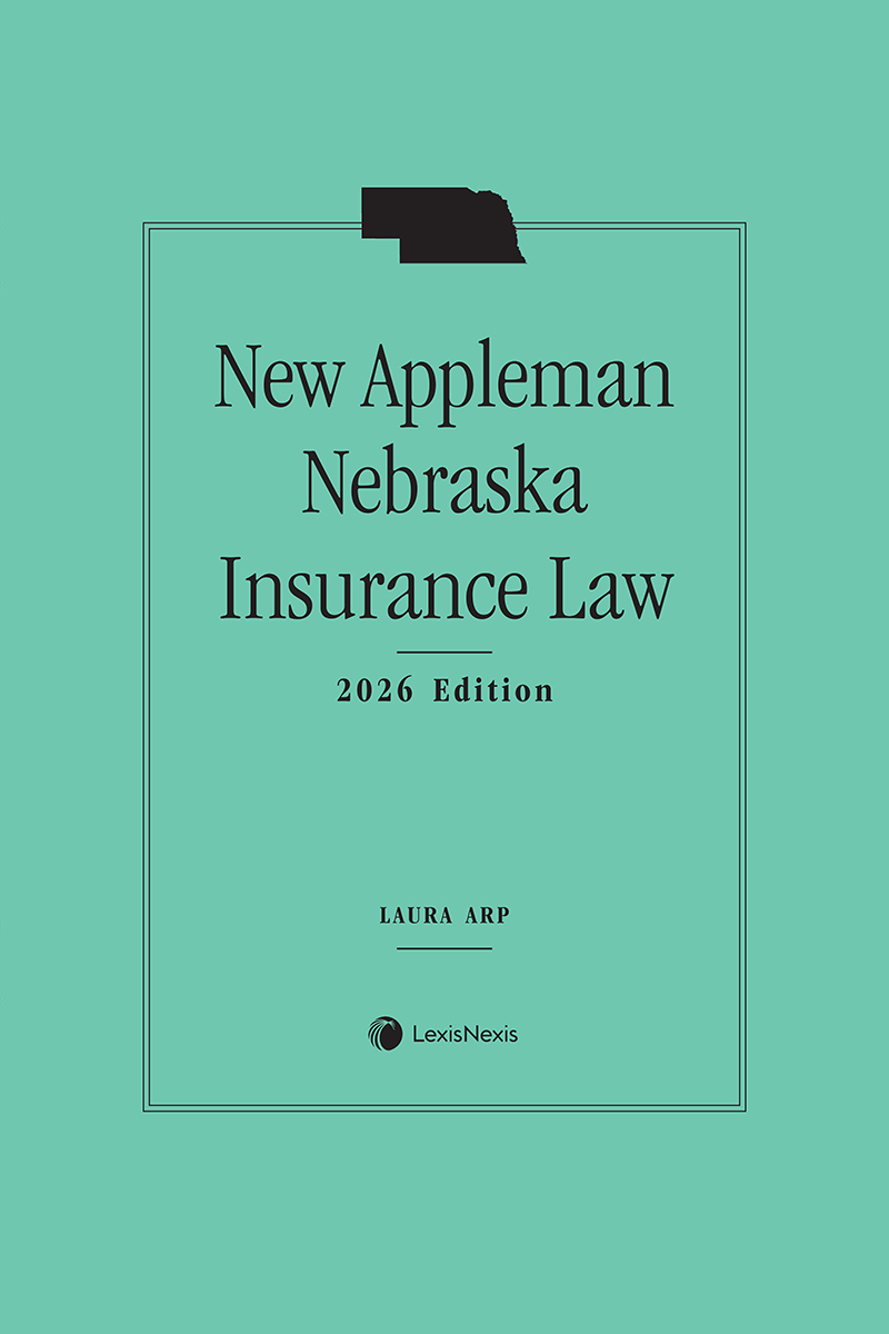 New Appleman Nebraska Insurance Law book cover