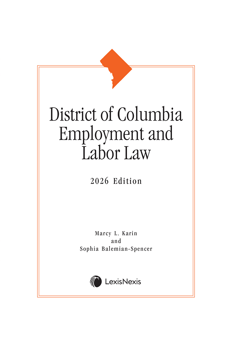 District of Columbia Employment and Labor Law book cover