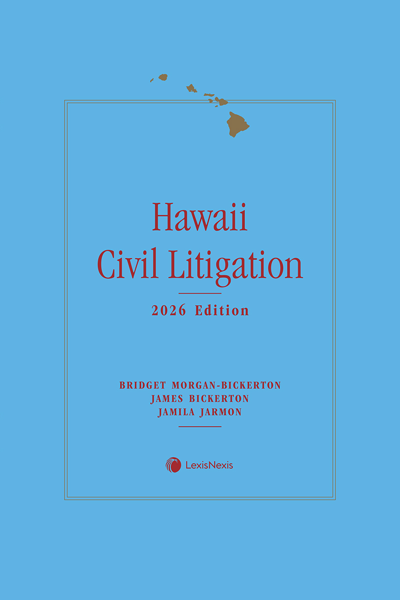 Hawaii Civil Litigation book cover