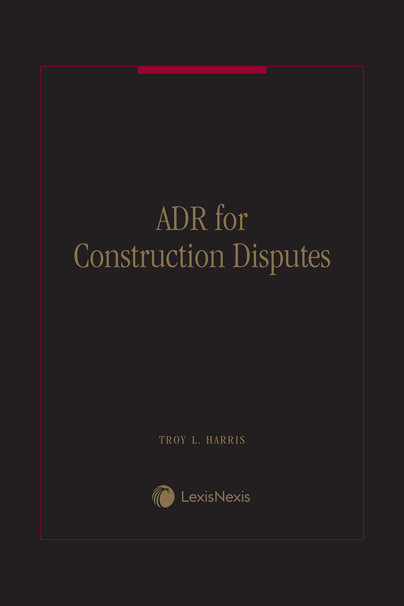 ADR for Construction Disputes book cover
