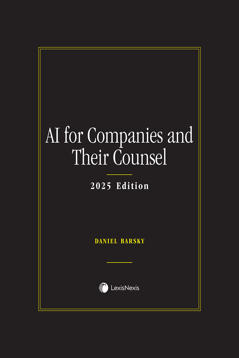 Artificial Intelligence for Companies and Their Counsel book cover
