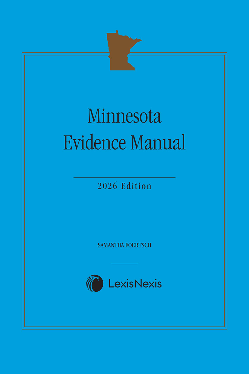 Minnesota Evidence Manual book cover