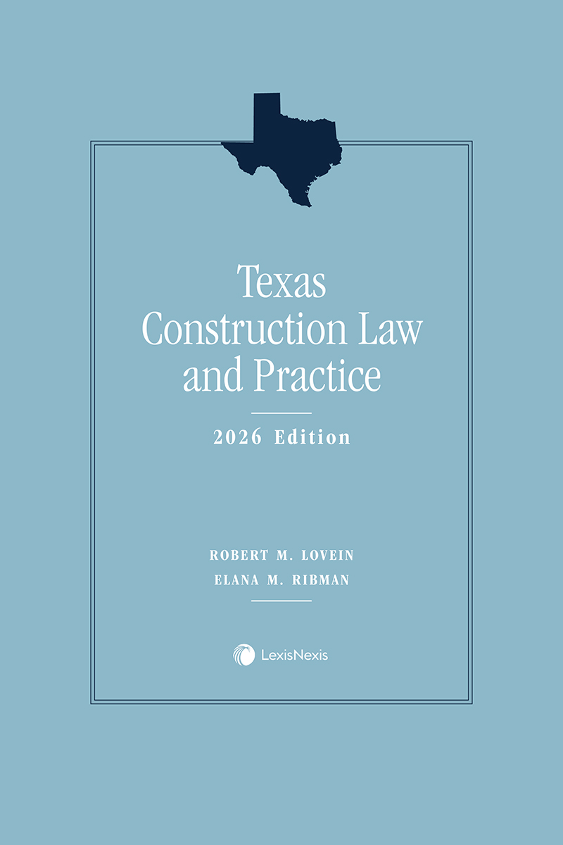 Texas Construction Law and Practice book cover