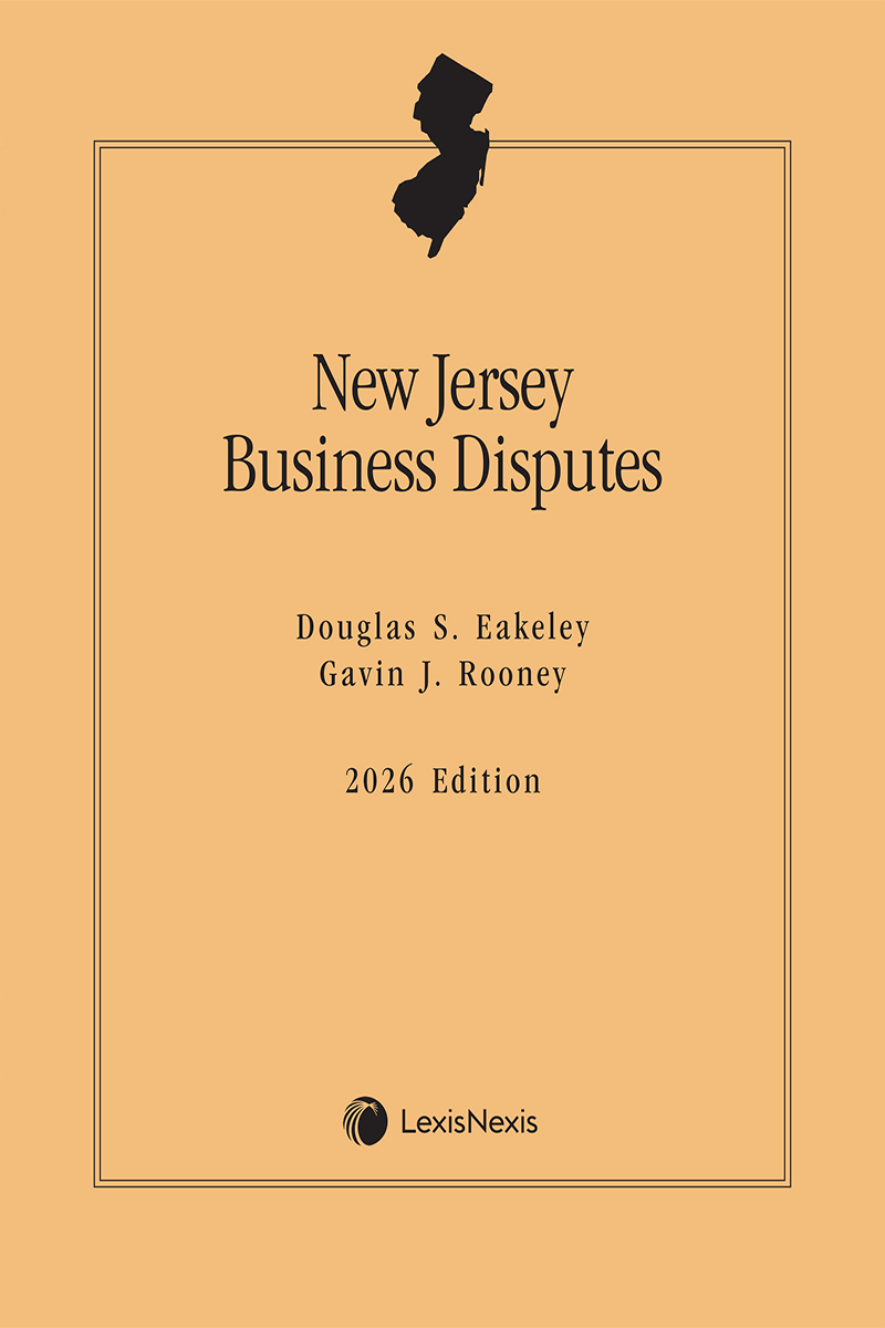 New Jersey Business Disputes book cover