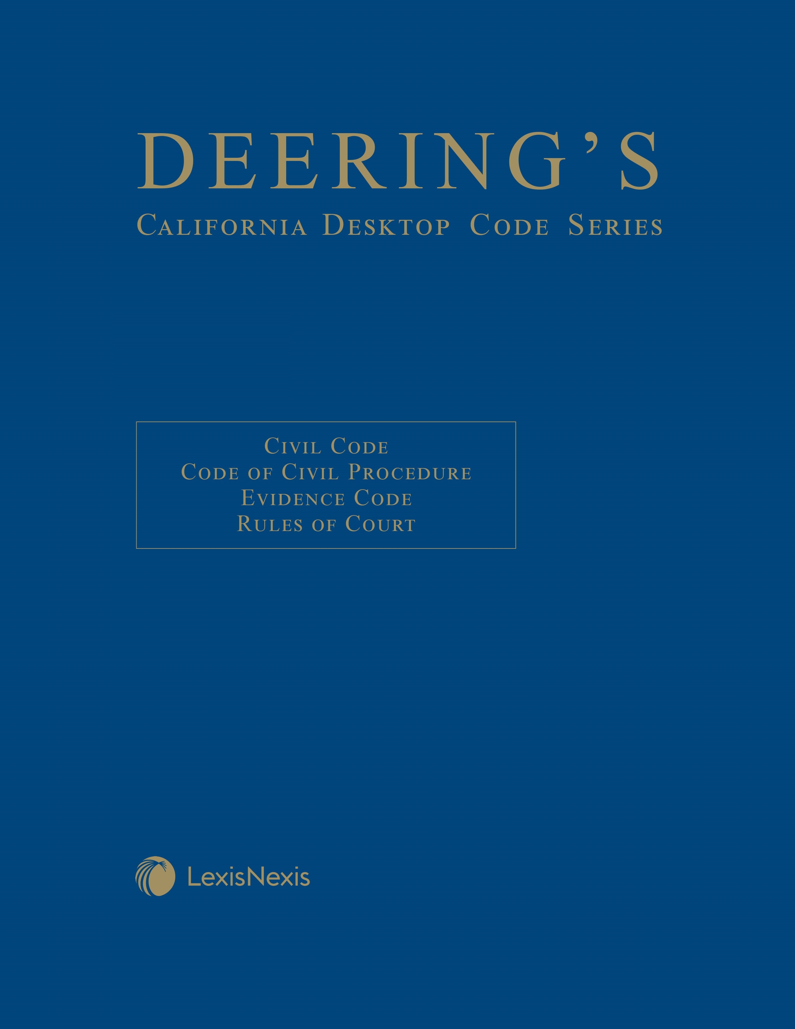Deering's California Desktop Code Series, Civil Practice Codes