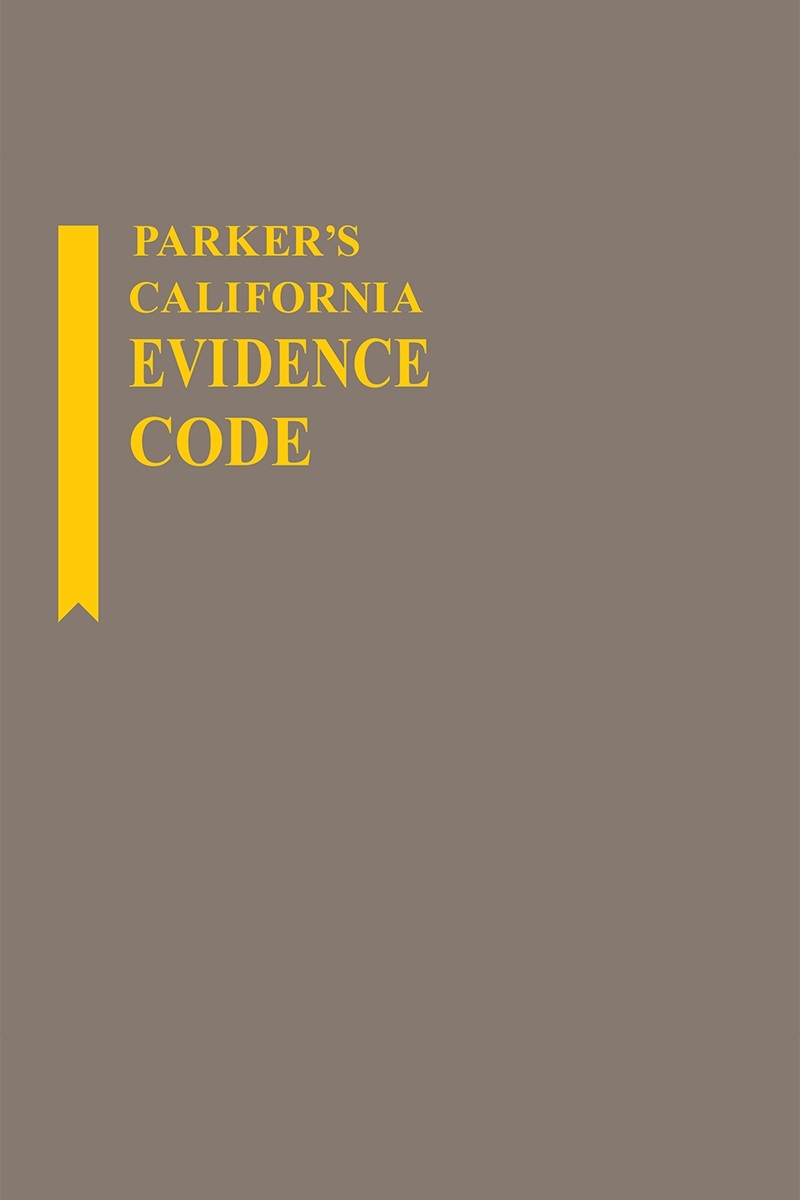 Parker's California Evidence Code Book Cover