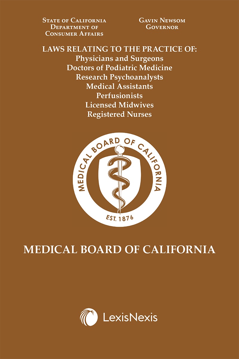 Laws Relating to the Medical Board of California book cover