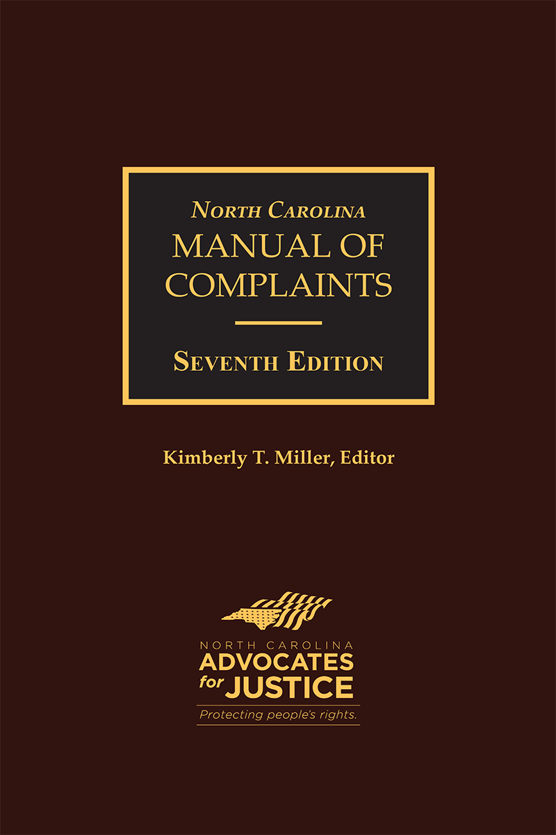 North Carolina Manual of Complaints