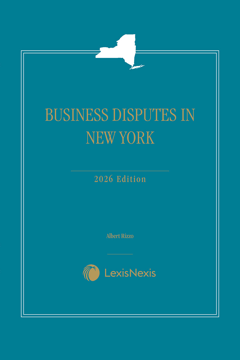 Business Disputes in New York book cover