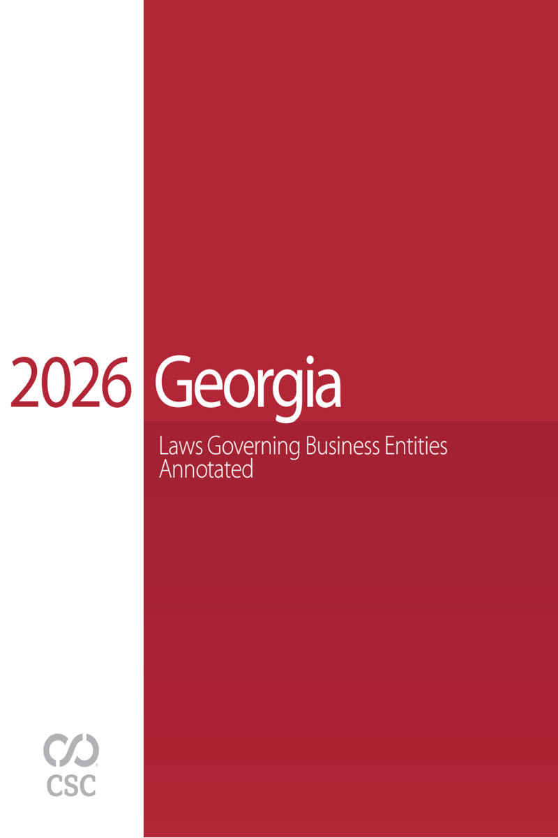 CSC Georgia Laws Governing Business Entities Annotated book cover