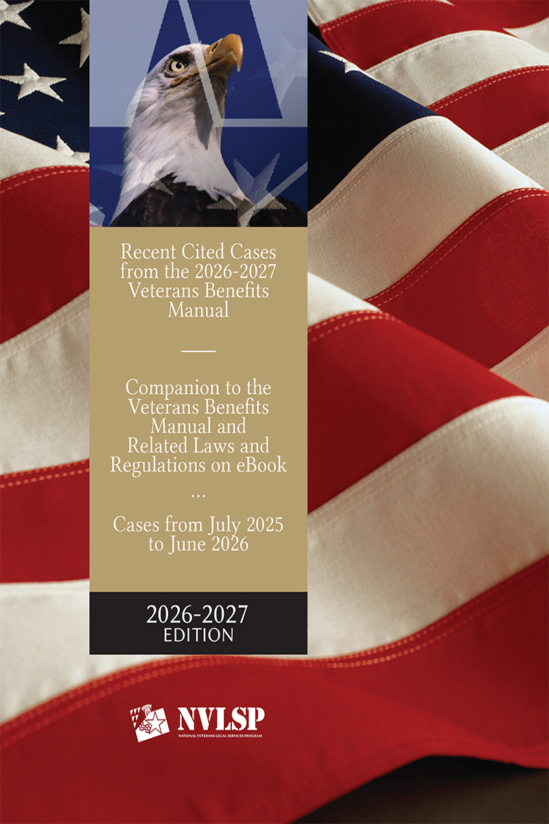 Veterans Benefits Manual and Related Laws and Regulations book cover