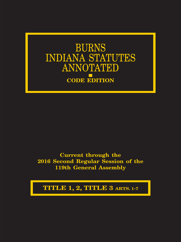 Burns Indiana Statutes Annotated
