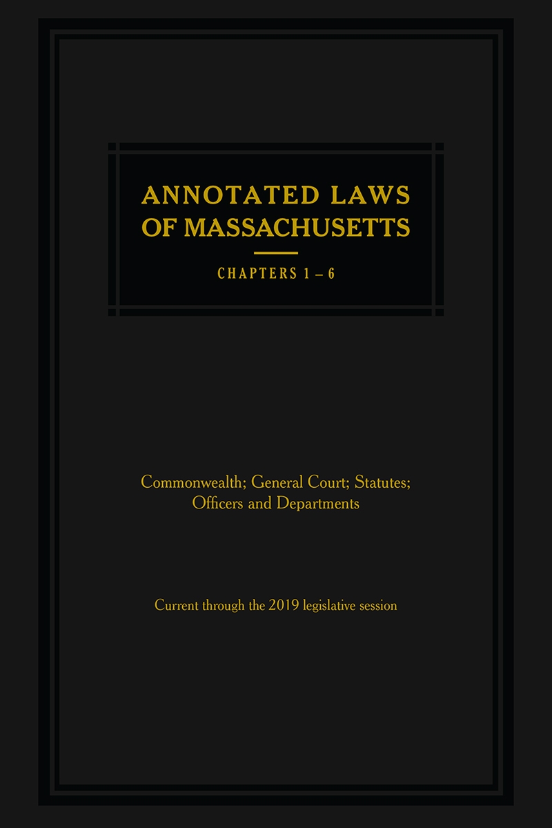 ALM Mini Set - Ch. 1-29D: Commonwealth; General Court Statutes; Officers & Departments