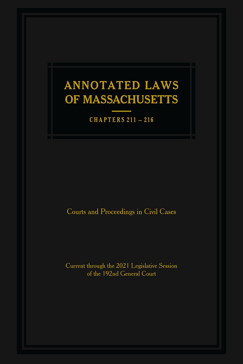 ALM Mini-Set - Ch. 211-216: Courts and Proceedings in Civil Cases
